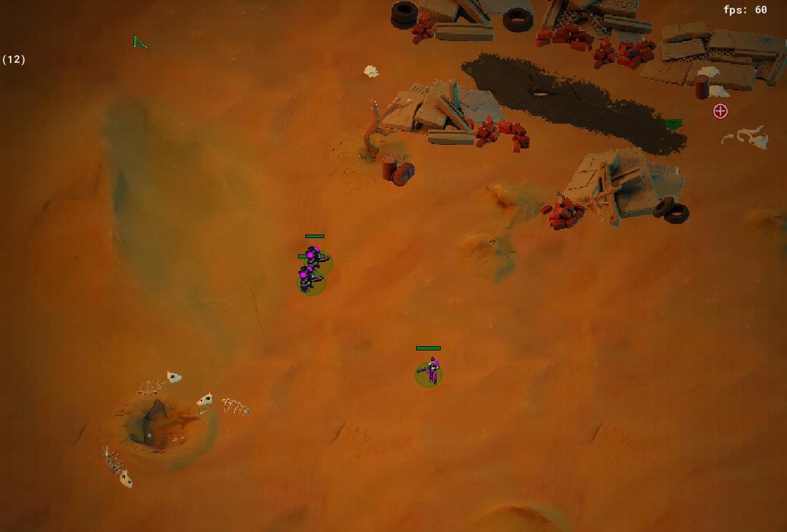 Mudtato's tweet image. Had a go at the recent #githubgameoff jam, but didn't end up submitting. I ended up making a survival game and an RTS. I might take the survival concept further.
The art is clay, except for the Starcraft placeholder sprites I didn't have time to replace :(