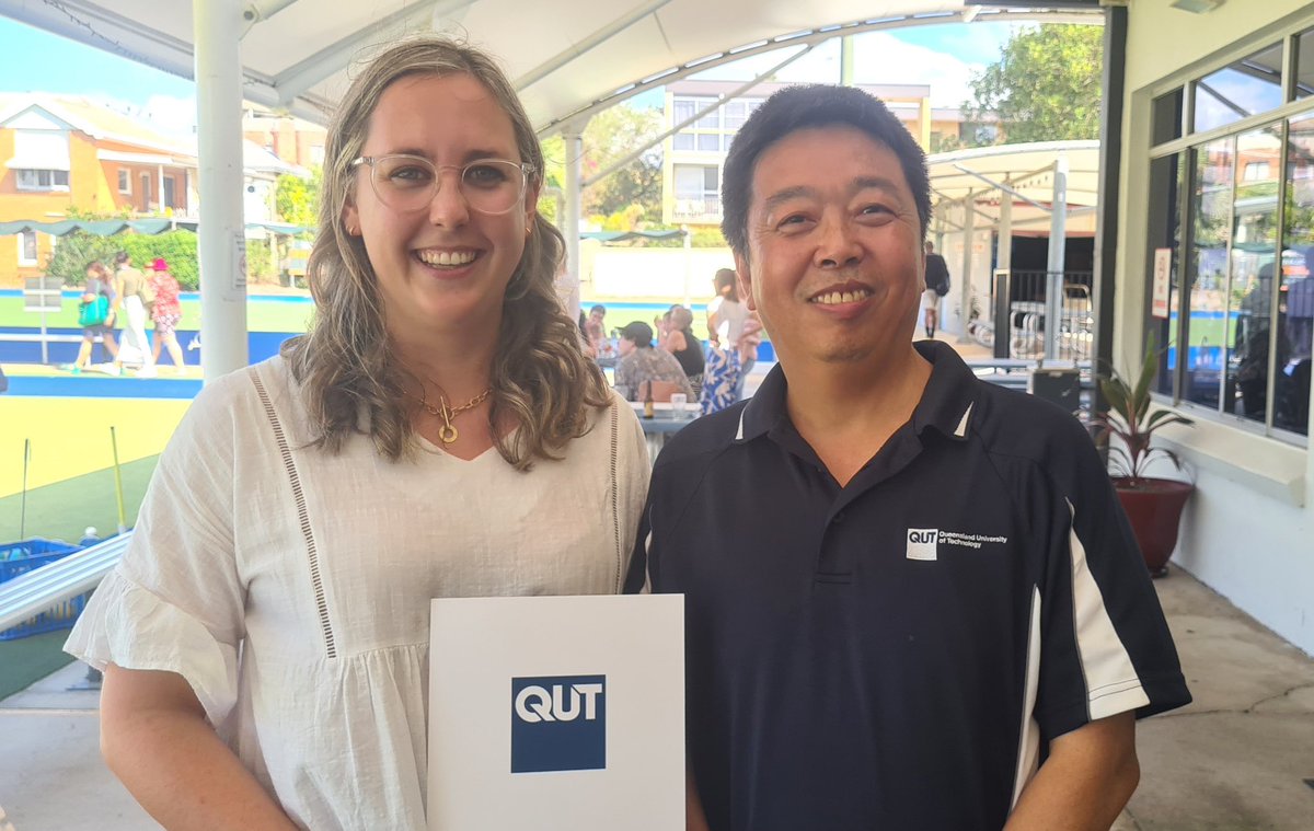 More accolades to wrap up a fantastic 2023! 🏆 Naomi won the #QUT Inclusion & Diversity #award for empowering staff and students to achieve #excellence Currently in the #USA, Ted won the #HDR Support award for going above and beyond in his role Congratulations! 🥳 #superstars