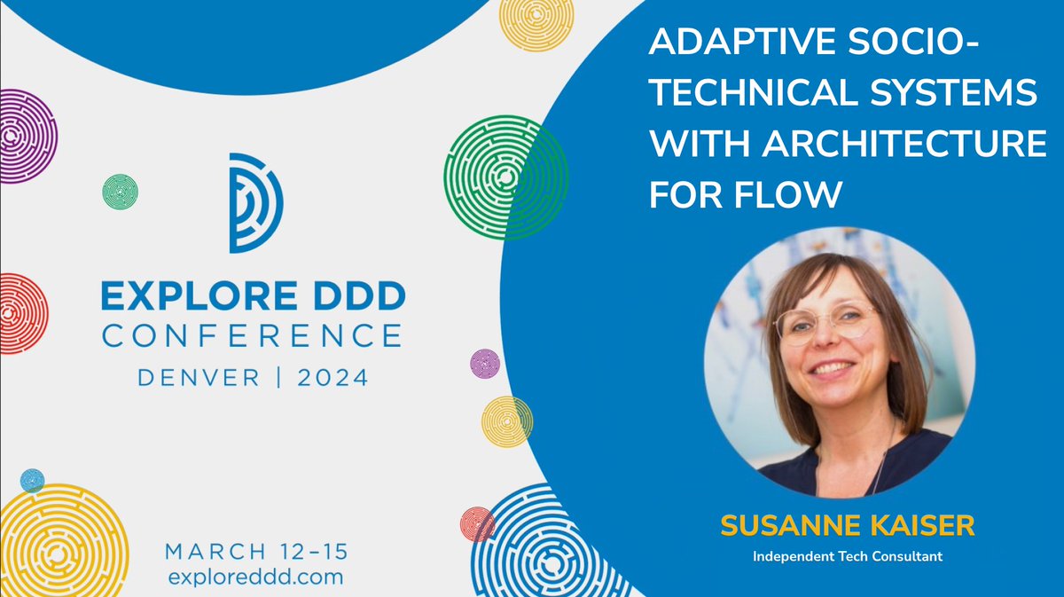 Orgs have to continuously adapt & evolve to remain competitive & excel in the market. Join @suksr at @ExploreDDD to learn how #TeamTopologies, #WardleyMapping & #DDD can be combined as Architecture for Flow to design & evolve adaptive, socio-technical systems.