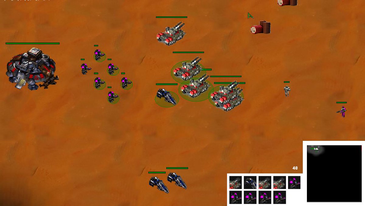 Mudtato's tweet image. Had a go at the recent #githubgameoff jam, but didn't end up submitting. I ended up making a survival game and an RTS. I might take the survival concept further.
The art is clay, except for the Starcraft placeholder sprites I didn't have time to replace :(