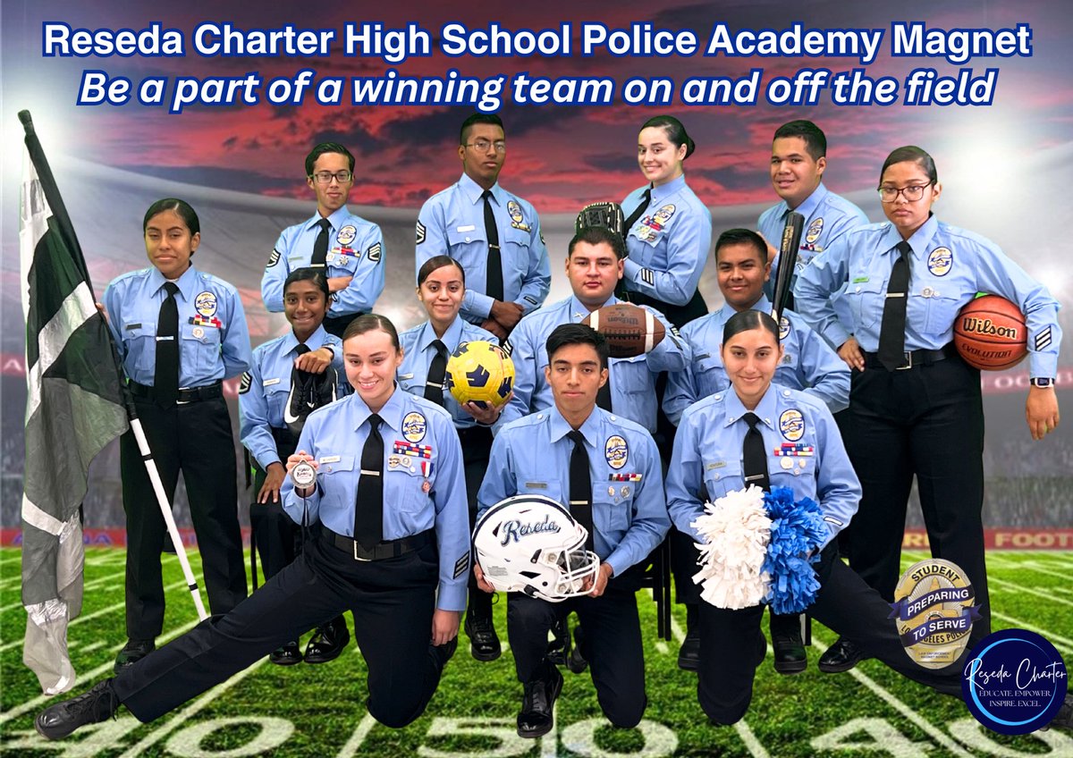 @RHpoliceacademy - our cadets are involved in athletics and extra-curricular activities. We’re a winning team on many @ResedaCharter winning teams. @LAUSDMAGNETS @LASchoolsNorth @MagnetDirector @lapdcommission @LAPDChiefMoore @LASchoolPolice