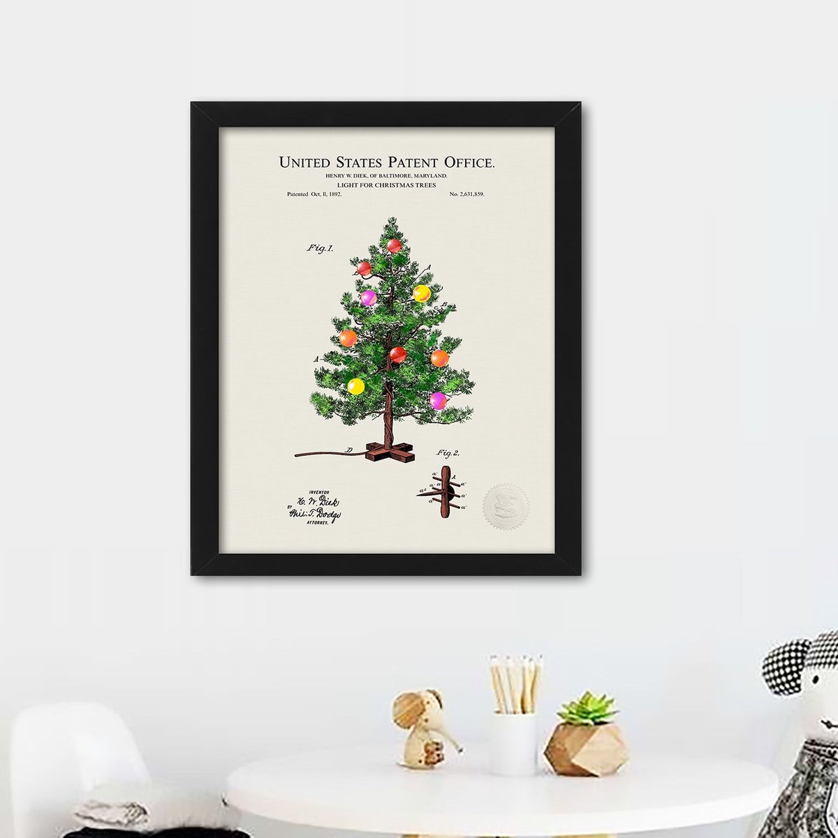 PatentPrintShop's tweet image. Christmas Tree Lights | 1892 Patent Print
thepatentprintshop.com/product/1892-c…

#christmasart #christmasdecor #christmastreedesign #vintagechristmasart