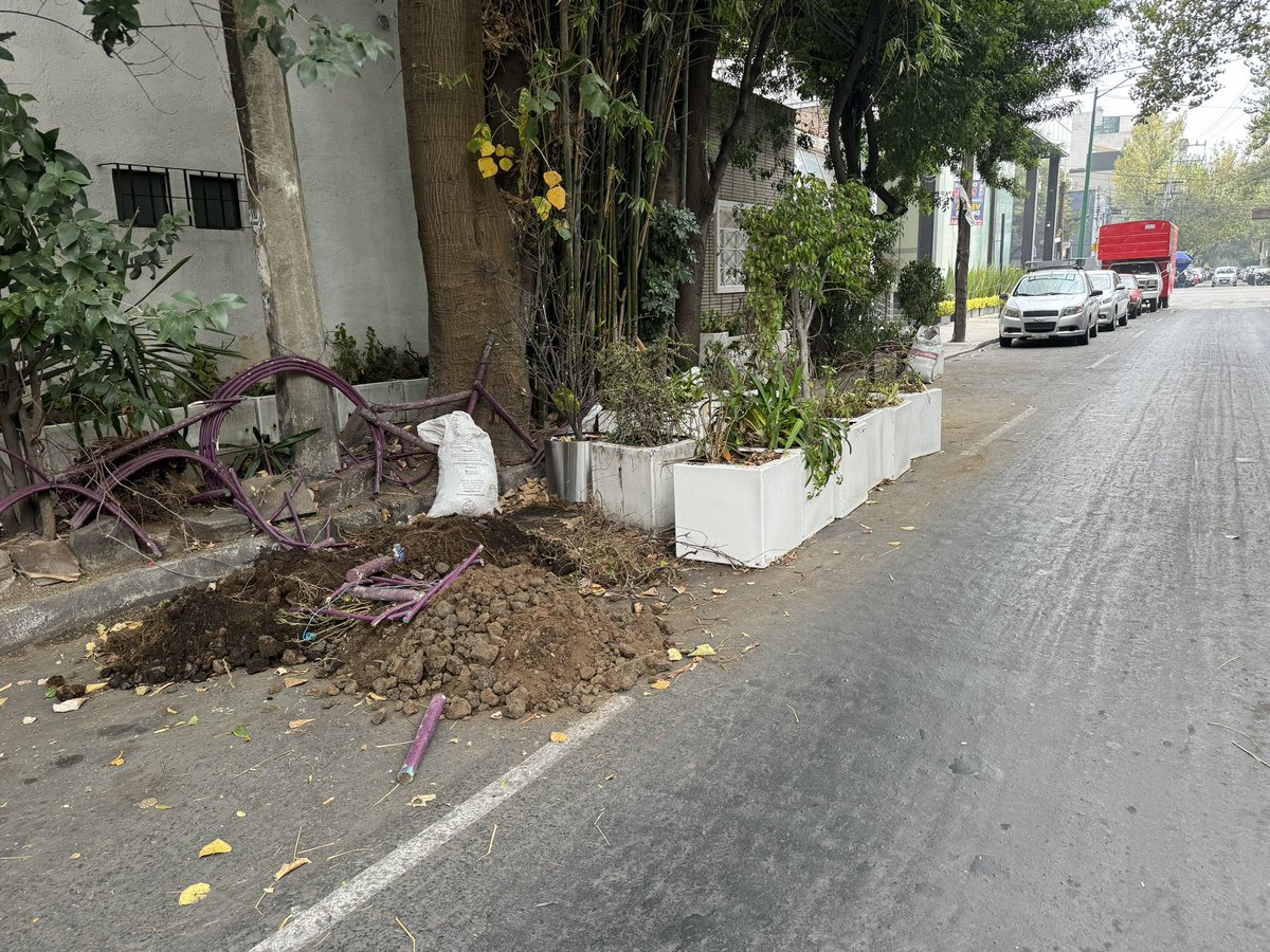 makeg's tweet photo. Solicito apoyo para levantar  macetas tanto de la calle como de la banqueta, esta obstruyendo la vía pública @BJAlcaldia @AccionesBJ @LaSEMOVI @SGIRPC_CDMX @STaboadaMx  @betotok calle 22 #37 col san Pedro de los Pinos https://t.co/9WNYpEJMW8