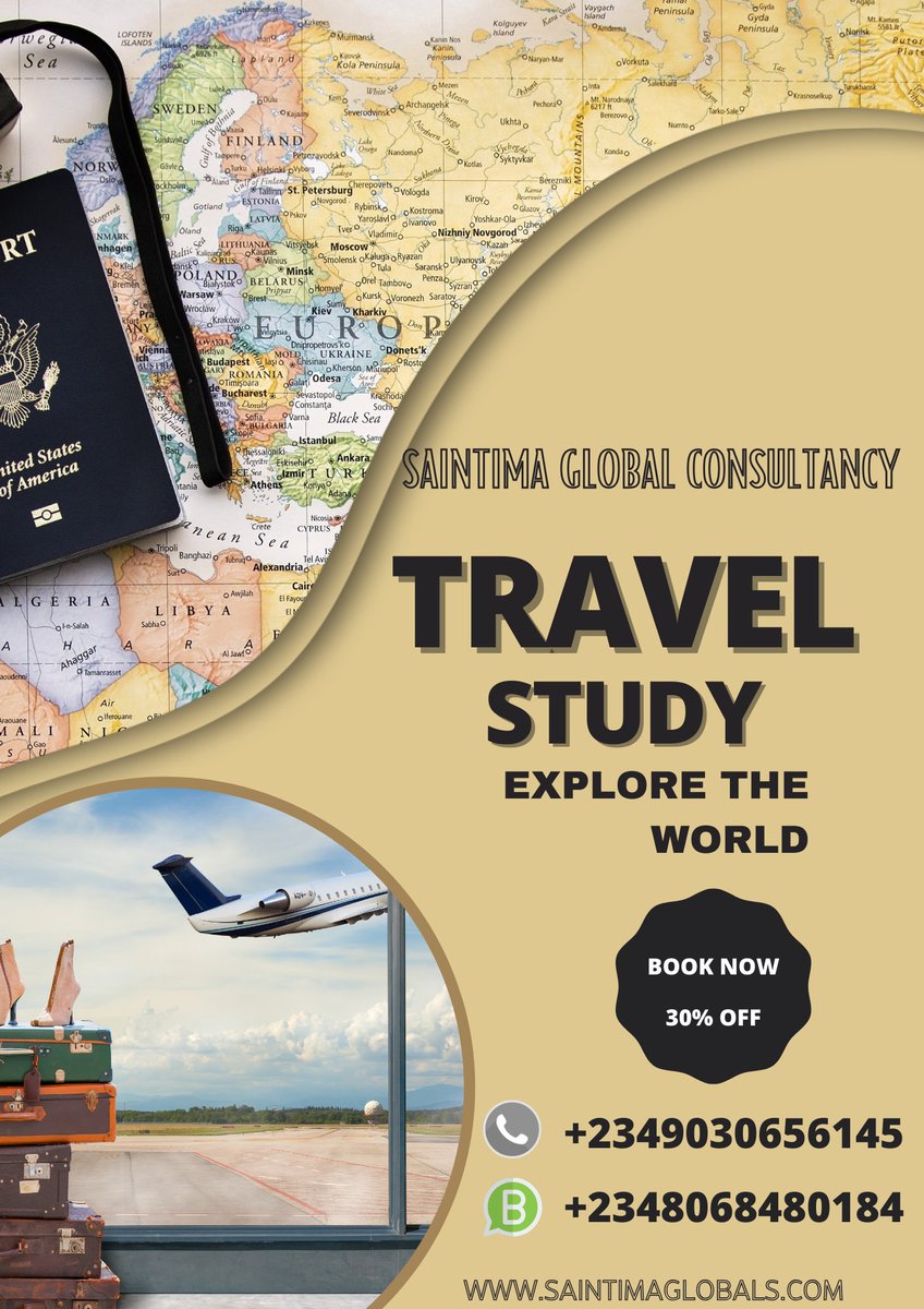SaintimaGlobal's tweet photo. 2024 ADMISSION IS STILL ONGOING FOR FALL!
Want to study abroad in 2024 ?
here is your chance to study in US, UK, CANADA etc
Send us a DM and start packing your bags for your dream country.
.
.
#travel #studyandworkabroad #studyincanada2024 #immigrationsupport #travelconsultant https://t.co/QWPdIEhgL9