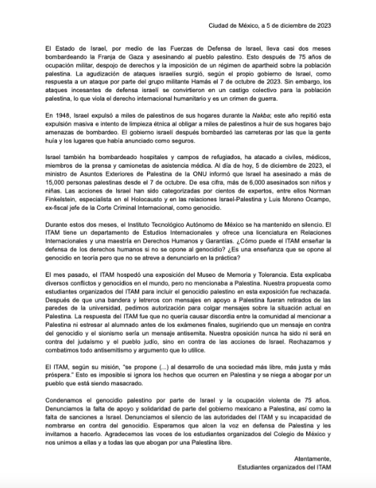 Estudiantes por Palestina tweet media