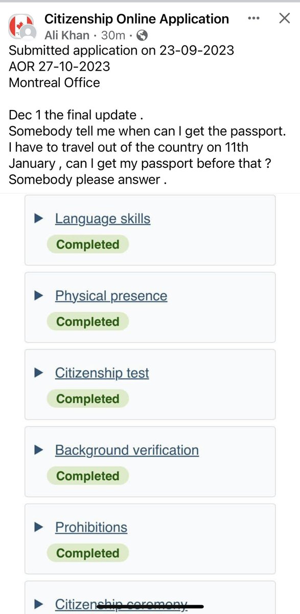 🇨🇦September 2023 citizenship applicants are rushing their passports while September 2022 are waiting in a queue with no updates. @MarcMillerVM Is this fair?!🇨🇦

@CitImmCanada #FairQueueIRCC #RespectQueueIRCC #MyCitizenship #NewCanadians #IRCC