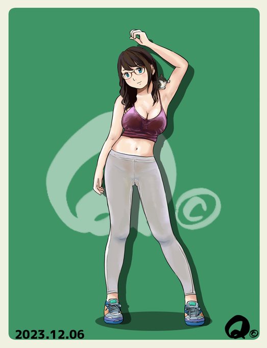 12/6㊌のモカちゃん
スポーツレギンスが好きなんで昨日に続き今日も描いてみたよ～～😱 