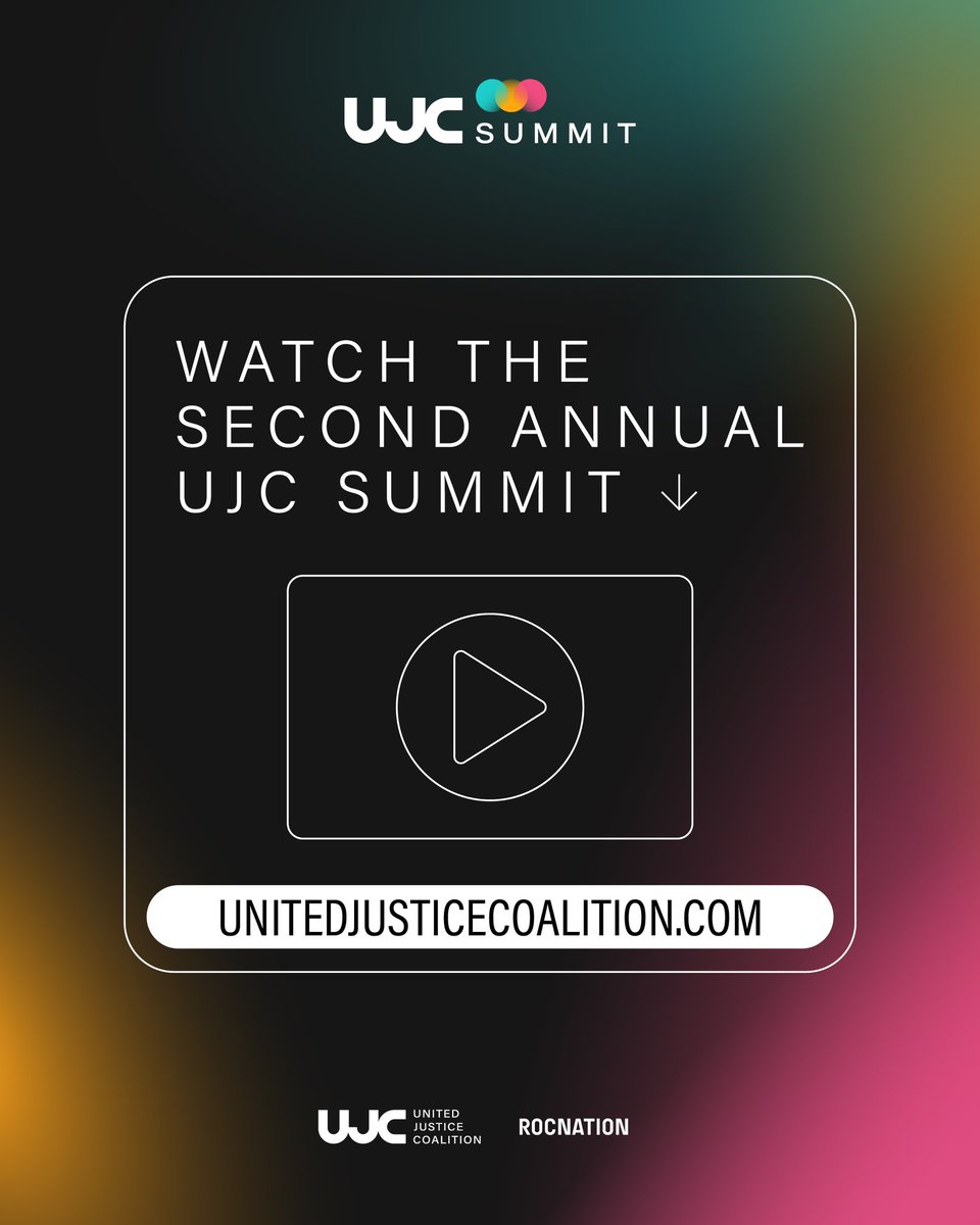 UnitedJusticeC's tweet photo. Last Friday, the UJC and @RocNation hosted the second annual #UJCSummit23. The Summit welcomed over 3,500 attendees, 48 speakers, and 61 social justice organizations for a day of learning, connection, and activating for change.
Watch now: https://t.co/gV3kNHVaAj https://t.co/3t3mXMTo03