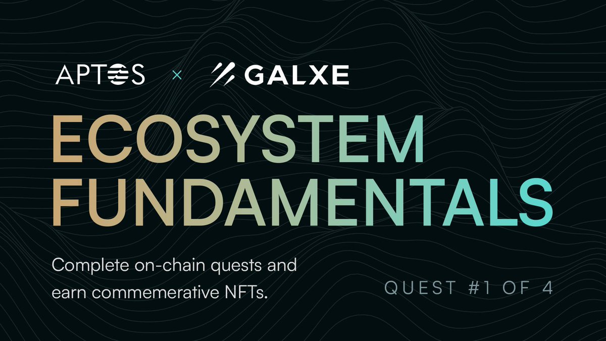 เควส Aptos Ecosystem Fundamentals Quest
4 เควส 4 สัปดาห์ รางวัลคือ NFT ที่ระลึก
:
เควส 1⃣ มีโดเมน .apt อยู่แล้ว หรือจดใหม่
👉 galxe.com/aptos/campaign…
:
กรอกฟอร์ม บอกว่าเรามี domain อะไร กระเป๋าไหน
👉 aptosfoundation.typeform.com/to/ceb7xObt