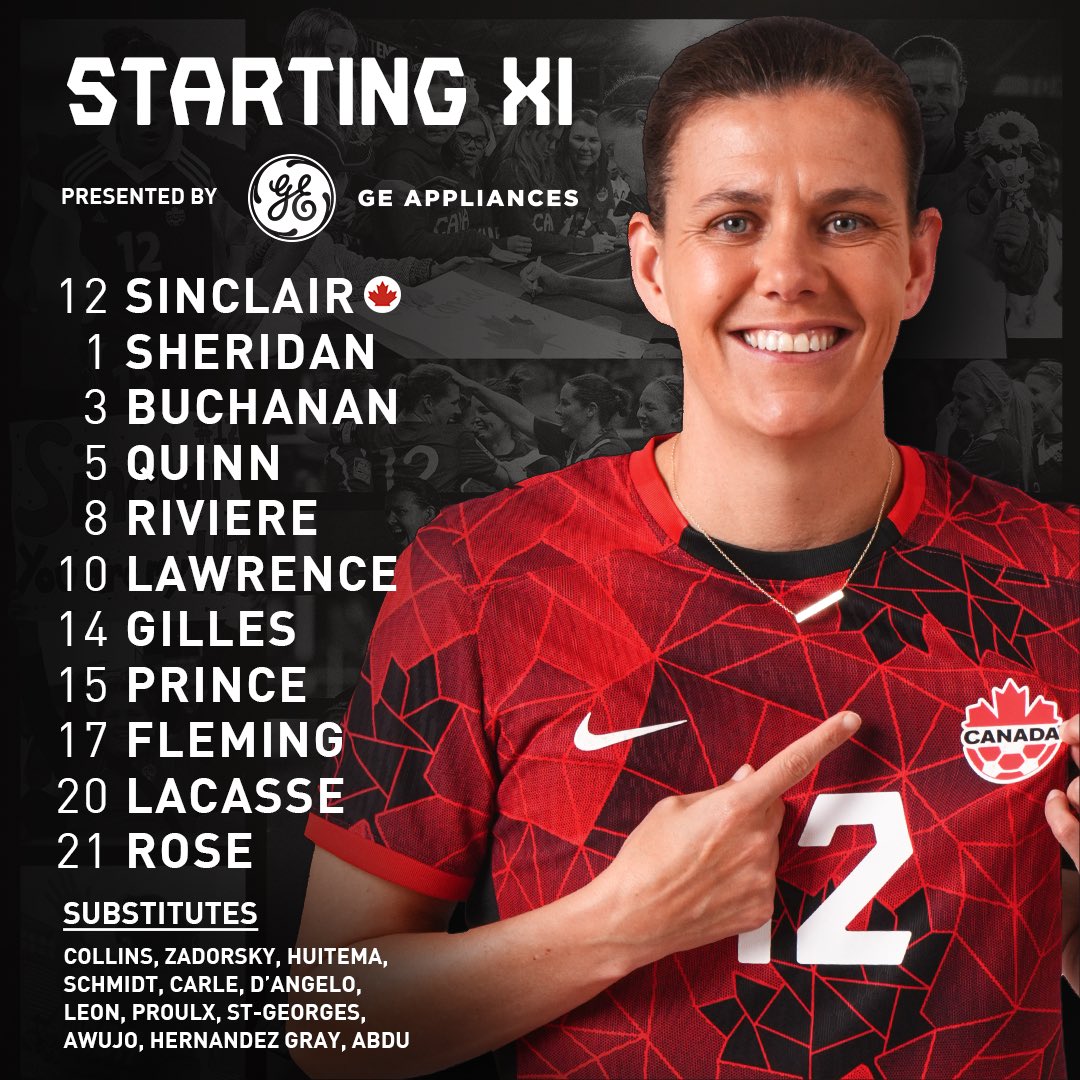 courtesy; @mls
RT @CANWNT: Sinc Starts! 👊

Your @CANWNT Starting XI! 🇨🇦

@CANWNT x @GE_Canada 
#mls
#MajorLeagueSoccer