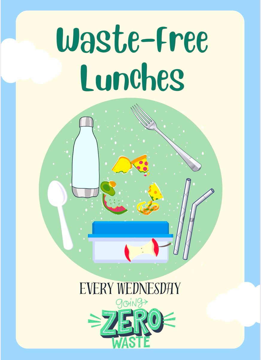 Hey Sabres! Just a reminder that Waste Free Wednesdays are in full swing! ♻️♻️♻️ Don’t forget to pack your snacks, lunch and drinks in reusable containers. Every little bit counts! #WasteFreeWednesday #GoingZeroWaste  @StSofia_DPCDSB @DP_EcoSchools