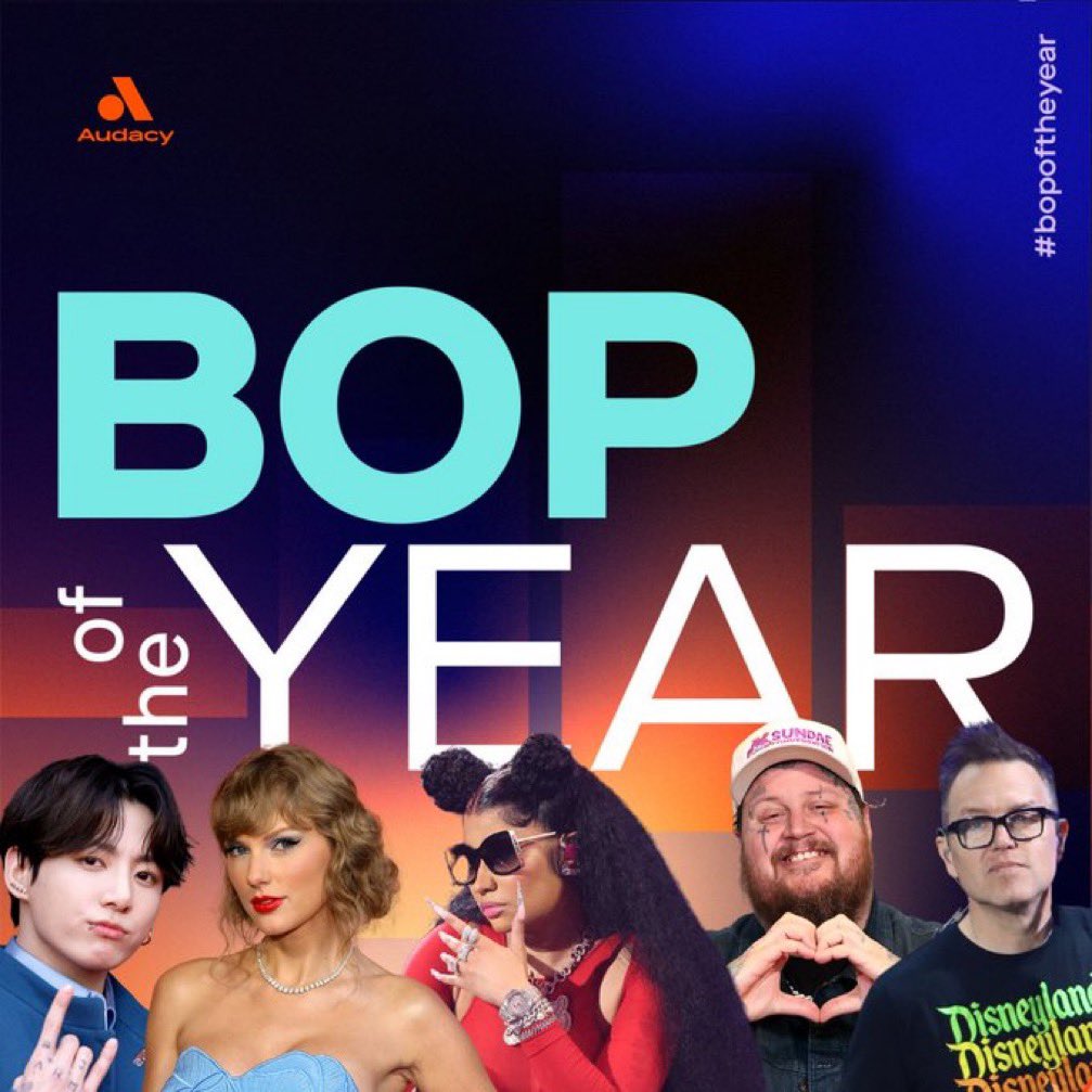 ChitchBTStk's tweet photo. 💜リポスト欄ご自由に使ってネ💜
AUDACY
⭐️Bop of The Year 2023⭐️
優勝は1曲
⭐︎ポスト投票の仕方
#BopOfTheYear + #SongName
例】 #BopOfTheYear is #SEVEN
リポスト✖︎
句読点✖︎
余計な文章や写真△
これはお知らせなので添付しますネ https://t.co/bVHlH5dV0u