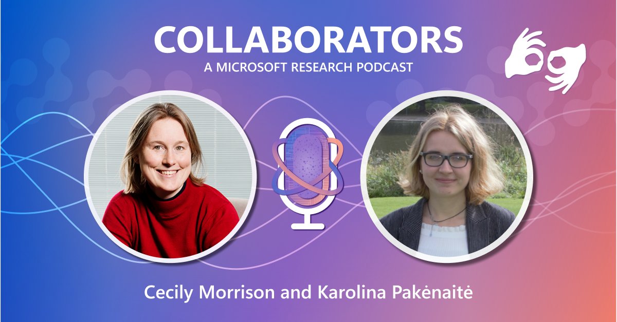 Cecily Morrison and Karolina Pakėnaitė are collaborators on a research prototype designed to help members of the blind community find their personal items. Learn how the work is advancing an approach to empower people to shape their own AI experiences: msft.it/6013iuPeF