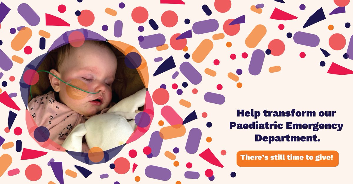 Time is running out to donate to help update our Paediatric Emergency Department into a space tailored to children’s unique needs. Your generous contribution today will create calm for children during a crisis. Donate today: bit.ly/48JVw8g