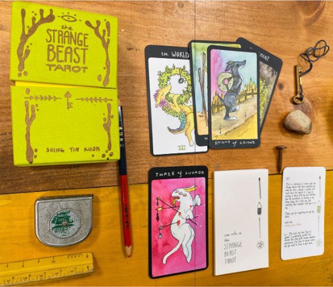 Now Available
Shing Yin Khor 's The Strange Beast Tarot
<a href="/strangerfactory/">Stranger Factory</a>
circusposterus.com/store/books/sh…

#sawdustbear #shingyinkhor #tarot <a href="/sawdustbear/">shing yin khor</a>