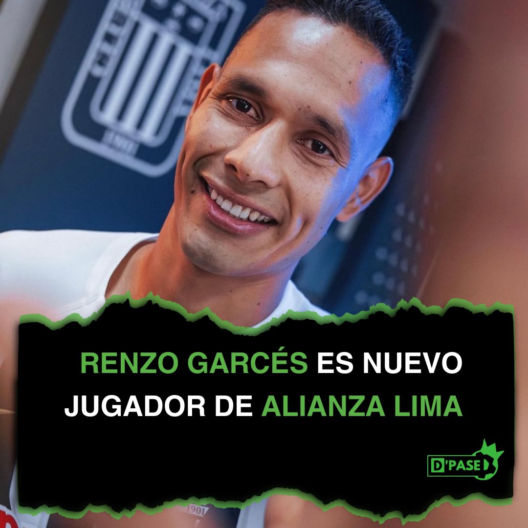 ¡SE PONE LA BLANQUIAZUL! Renzo Garcés es nuevo jugador de Alianza Lima para la temporada 2024. El defensor central llega procedente de la Universidad César Vallejo. ✍🏻: @ValeriaNoriegaF #Dpase #alianzalima #renzogarcés #mercadodepases #fútbolperuano