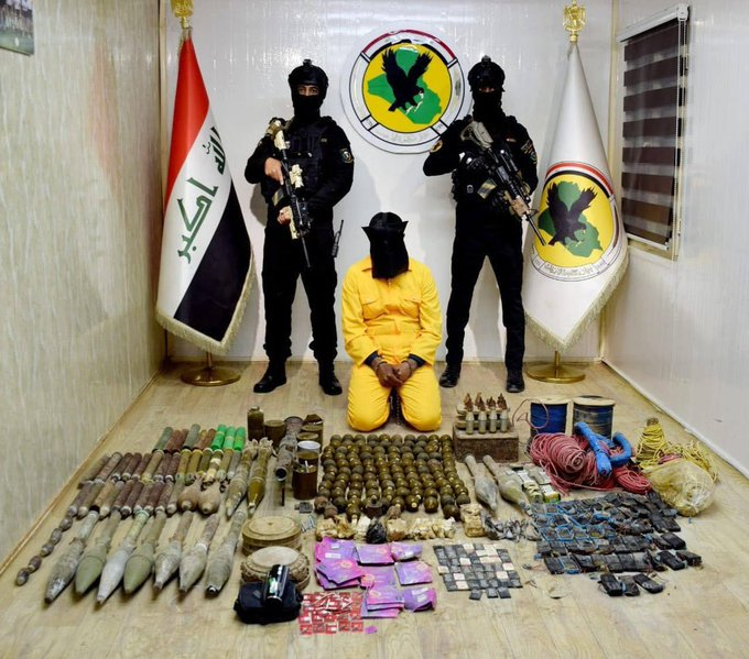 🔸#Iraq🇮🇶: In successful Operation by #Iraqi Counter Terrorism Department (#CTD) 3 #IslamicState (#ISIS) Terrorist were arrested with weapons and equipment in #Anbar province.   #Security #Terrorism #DefeatDaesh