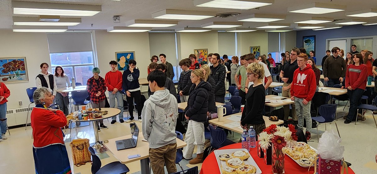 Opolahsomuwehs <a href="/askomiw150/">Imelda Perley</a> visited <a href="/STM_Super_Saint/">St. Malachy's</a> in #Menahqesk to share her teachings about language, culture, and advocacy with students who have been engaging in efforts to restore #Wolastoq My heart is full!#ntoliwisnilwolastoq #mynameiswolastoq