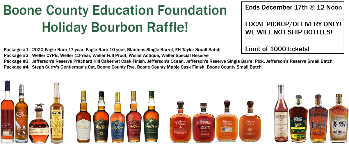 Which one of our 17 awesome bourbons is your favorite?  boonecountyeducationfoundation.org/holidaybourbon…