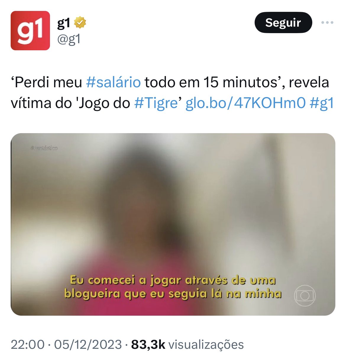 Perdi meu salário todo em 15 minutos', revela vítima do 'Jogo do