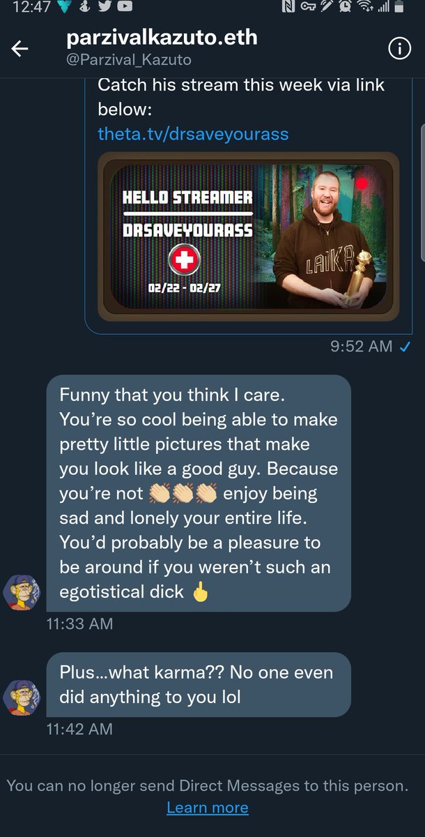 DCLTours's tweet photo. @ZONKEDonX @zom_eth @PeanutbuttaDCL @tangpoko @decentraland @DrSaveYourAss lol @ZONKEDonX  I just checked, and the irony is you blocked me, and follow this account haha

forgot just how low life you were back then thanks for the trip down memory lane

Don't tag people that carry the truth and keep receipts https://t.co/4AwOFj2iZu