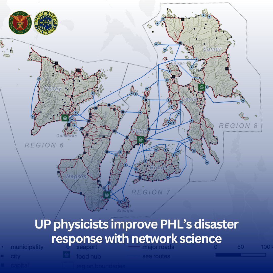 UPDscience's tweet photo. 🌩️ UP scientists are bringing an almost 300-year-old math discipline to life-saving relevance in the 21st Century, paving the way for better and more efficient relief operations in response to typhoons.
🔗 Read here: https://t.co/k4w4BIPaXu https://t.co/lbf3AbWXFj