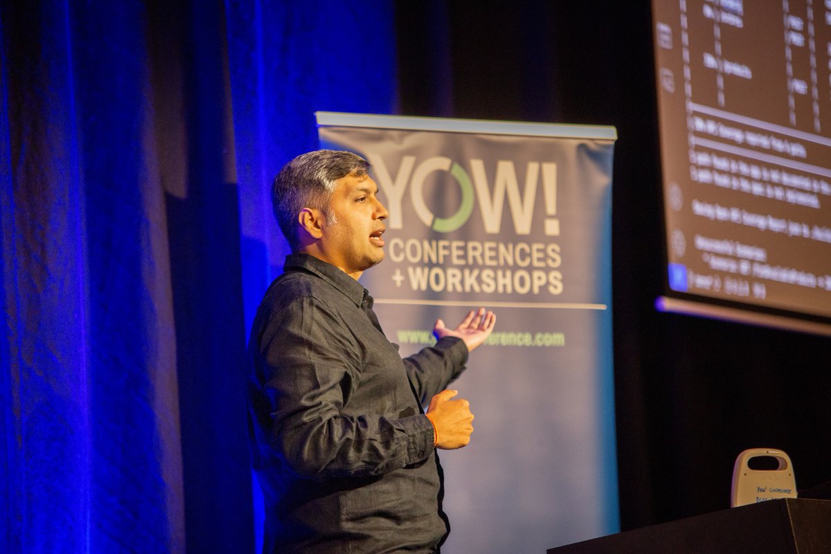 .@nashjain demonstrating the power of #ContractDrivenDevelopment with #Specmatic at #YOW23 in Brisbane this week. He'll be presenting again at YOW in Sydney on Thursday too. #conference #CDD #microservices #APITesting #ContractTesting #OpenAPI #SpecmaticInsights @yow_conf