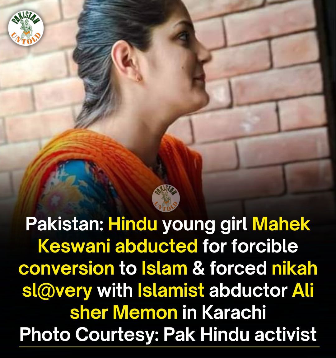 Pakistani Hindu Girl Mahek abducted and forced into Nikah sl@very by Islamist Ali