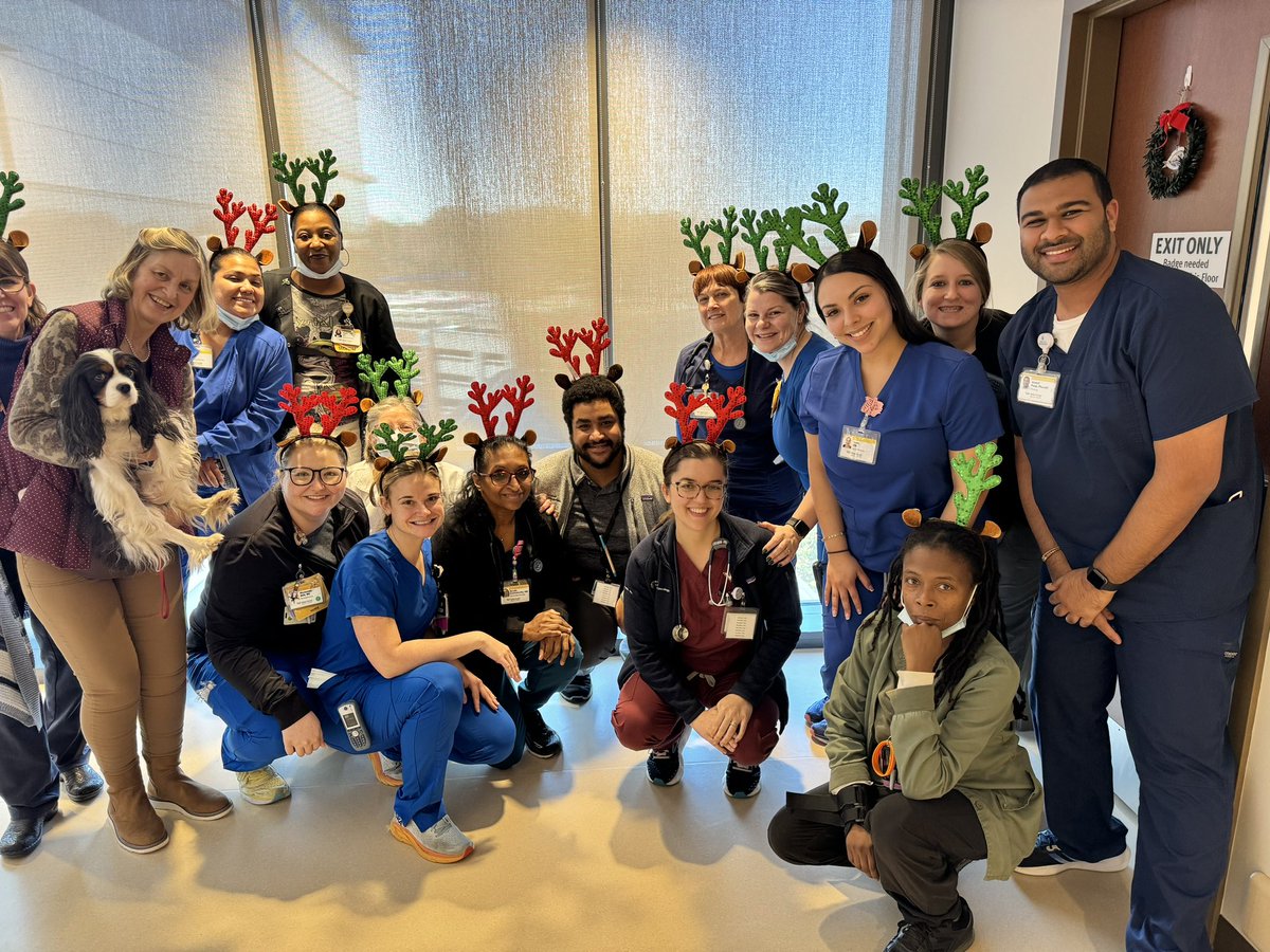 Happy holidays from the most amazing Stem Cell Transplant/Cellular Therapy inpatient service! We are such dear deers! #AdvocateHealth #AtriumHealthProud #BMTwellness #hemeoncfellows <a href="/AtriumHealthWFB/">Atrium Health Wake Forest Baptist</a> <a href="/WakeCancer/">Wake Forest Baptist - Comprehensive Cancer Center</a> #DreamTeam #HematologyRocks