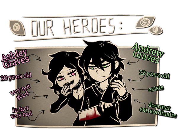 coolkidstabletv's tweet photo. Who can you relate to more? Ashley or Andrew?
Learn more about these misfit siblings as @_NoirSalvatore plays The Coffin of Andy and Leyley for our #WutGamesWeek event!
*Coffin not included ⚰️ https://t.co/8dVTNdmwhc