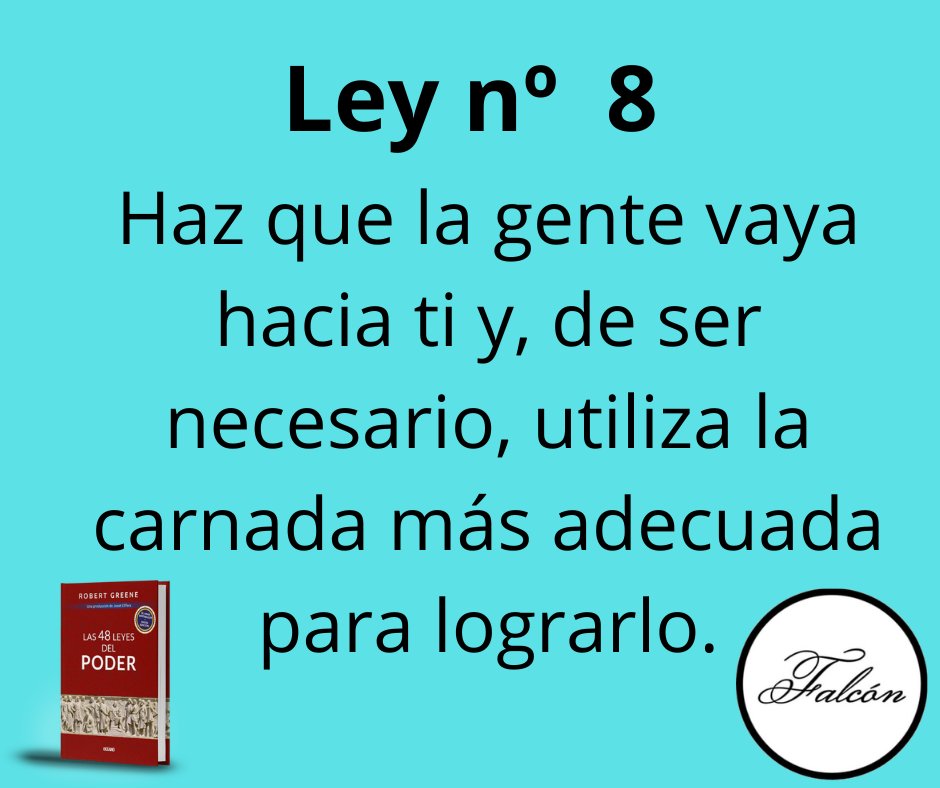 afalcongrc's tweet image. Invita a la voluntad ajena con gracia, seduce a tu adversario para que se acerque abandonando sus propios planes. Atráelo con promesas seductoras y, después, despliega tu estrategia.

#Las48LeyesDelPoder