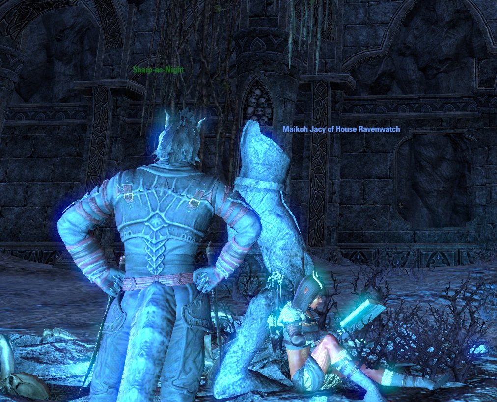 DaedricShadow's tweet photo. Sharp may not agree , however I think the Vaults of Maddness is a perfect spot for light readings on our one and only Sheogorath #ESO #vaultsofmaddness #sharpasnight #readingthroughtamriel #theelderscrollsonline #unclesheo https://t.co/KrpwrczsUe