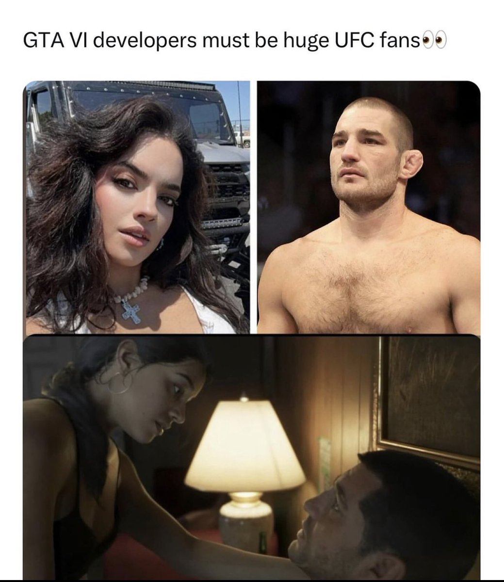 The dude looks like Sean Strickland for sure. The girl is apparently trans according to the internet. Can someone confirm? LOL @SStricklandMMA #GTA6
