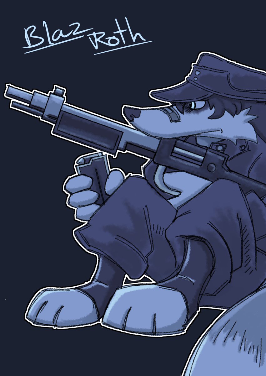 Blaz_Roth's tweet photo. A fox ... whit his gun, watching ... https://t.co/cQJRzMuN2R