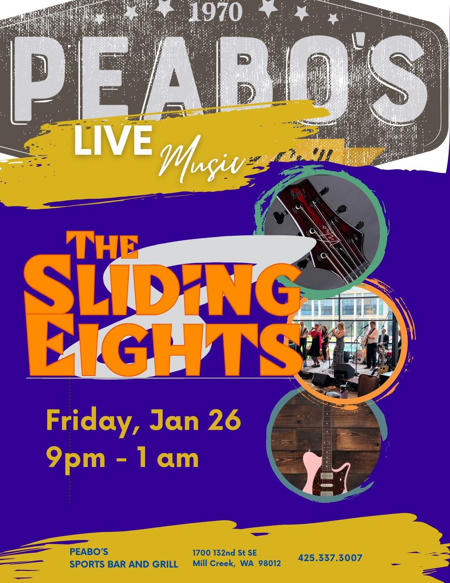 AxePlayer3's tweet photo. Second January gig Friday Jan 26 at Peabo’s Sports Bar
In Mill Creek https://t.co/4gSxJQTvsw