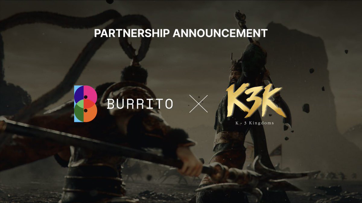 K3K_Official's tweet image. 📢 Patnership Announcement

K-3 Kingdoms x @BurritoWallet

- $K3K Burrito Wallet Integration
- Burrito Wallet Onboarding on K-3 Kingdoms
- Co-Marketing
- Hosting an Airdrop Event