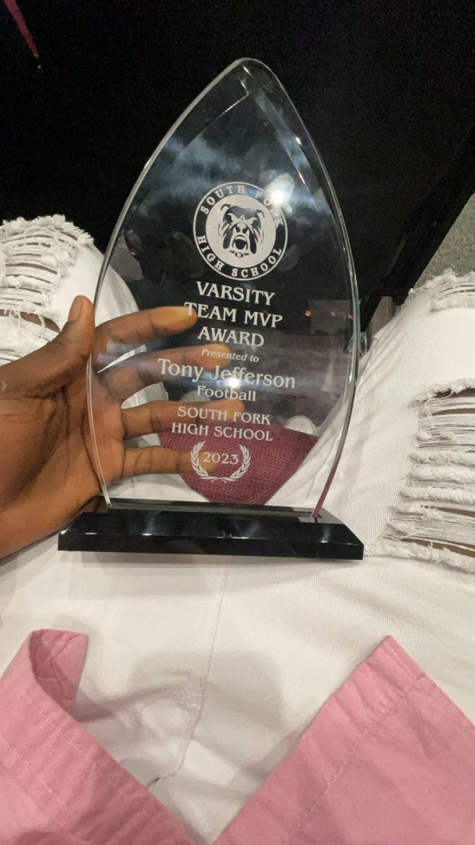 Tony “Tj” Jefferson ll (@tony_jefferson2) on Twitter photo truly blessed to be south fork mvp it was an honor playing for yall this year thanks to my coach’s for everything they do for me💯💯💯
<a href="/coach_blatch/">CoachBlatch</a> <a href="/Jkalt8244/">Jordan Kaltman</a> <a href="/coachdnewkirk/">Coach Marvin Newkirk</a> <a href="/coach_tlawson/">Trevor Lawson</a> truly blessed to be south fork mvp it was an honor playing for yall this year thanks to my coach’s for everything they do for me💯💯💯
<a href="/coach_blatch/">CoachBlatch</a> <a href="/Jkalt8244/">Jordan Kaltman</a> <a href="/coachdnewkirk/">Coach Marvin Newkirk</a> <a href="/coach_tlawson/">Trevor Lawson</a>