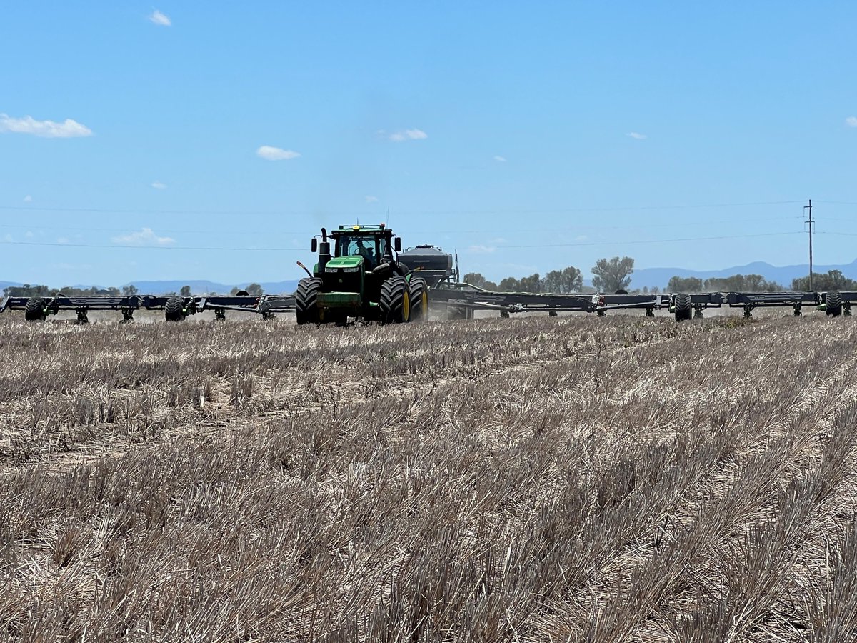 Taking advantage of 135mm of rain over 10 days to plant #dryland #cotton on single skip. #jd9570r #precisionplanting #narrabri <a href="/JohnDeere/">John Deere USA</a>
