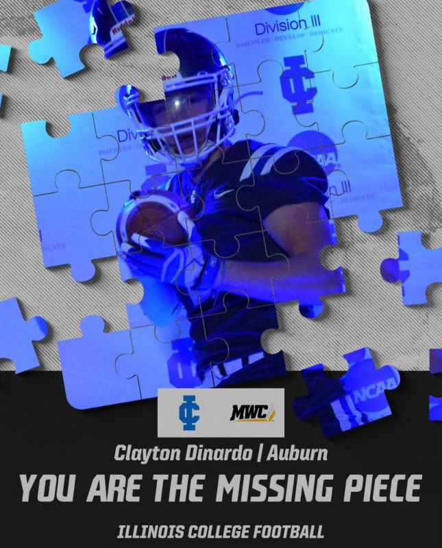 dinardo_clayton's tweet photo. Thank you Illinois College for the offer to continue my football career! https://t.co/90qua8mwow