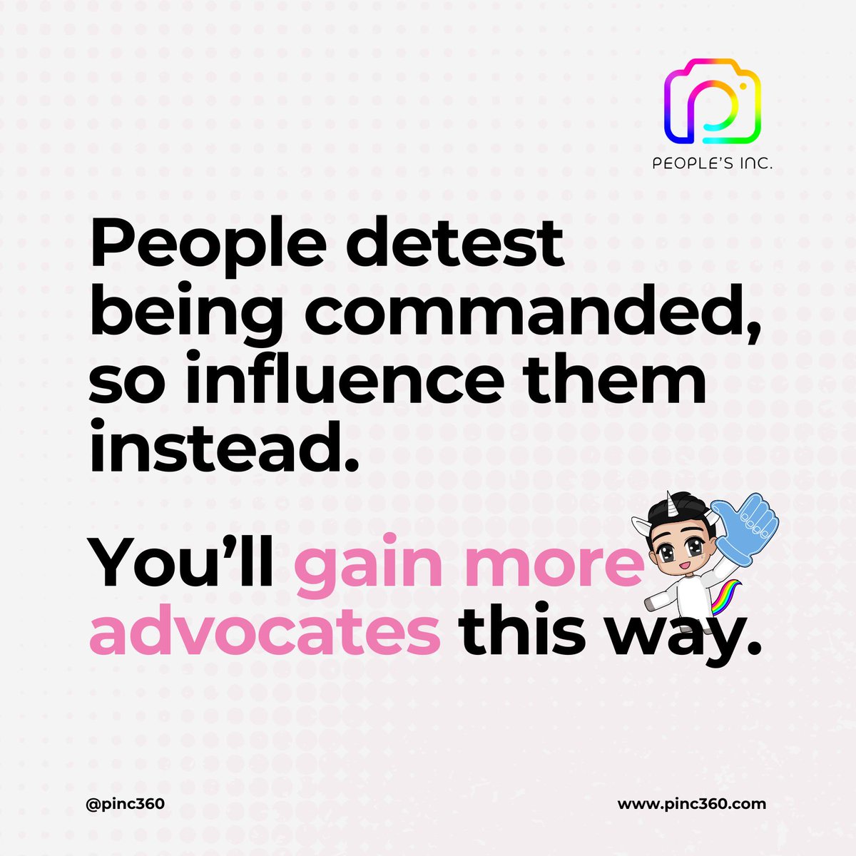 pinc360's tweet photo. Talking or influencing? 🗣️💡 @pinc360, we make every word count. Turn leads into customers with strategies that truly resonate. Find out how at https://t.co/ezkJSbJMLt #InfluenceWithPINC #BrandStory #EngageToConvert #CustomerEngagement #BrandGrowth https://t.co/s2FHmNjCLg