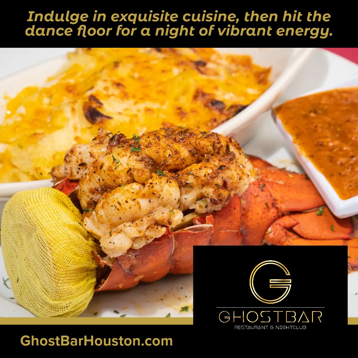 🌃 Elevate your dining experience at Ghost Bar Restaurant and Nightclub in Houston!

Join Us Tonight: kool.bio/gbh

🍽 Indulge in exquisite cuisine, then hit the dance floor for a night of vibrant energy. 🎉 

#GhostBarHouston #NightlifeElevated