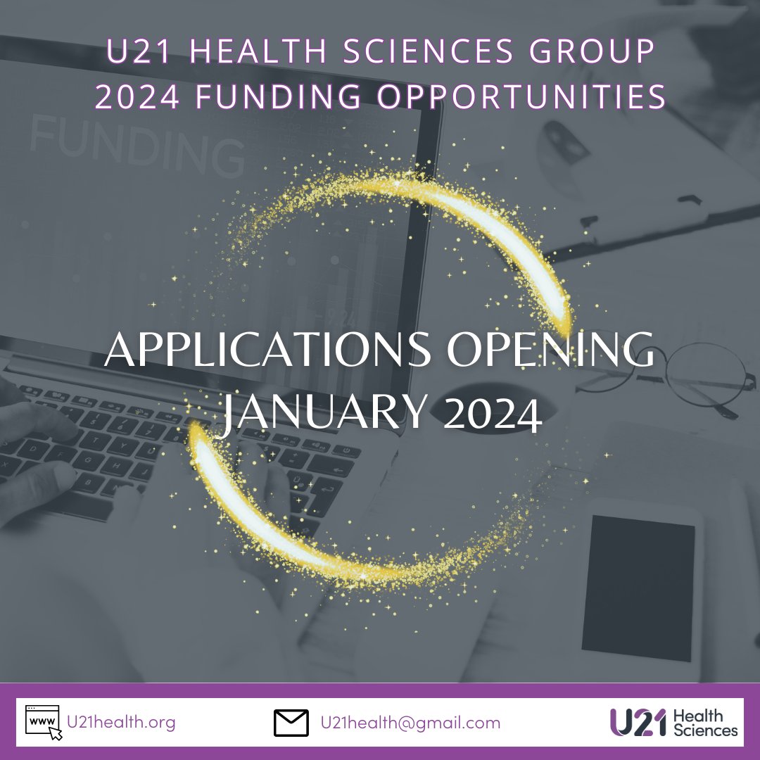 We’re planning to open applications for the U21 Health Sciences Group 2024 Funding Opportunities in Jan 2024. There will be three opportunities in: - International Projects Fund - Research Development Fund - Student Research Fund Stay tuned for more details #U21health
