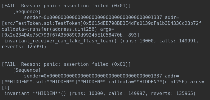 DevDacian's tweet photo. 🚨Foundry vs Echidna Fuzzing Challenge UPDATE🚨

In less than 24hrs Foundry team has created PR6530 which optimizes the invariant-breaking transaction chain to the smallest set it can find.

I have tested the patch and it is working great!

🚀AMAZING work by the Foundry team!🚀 https://t.co/Dx3Aus0D2K