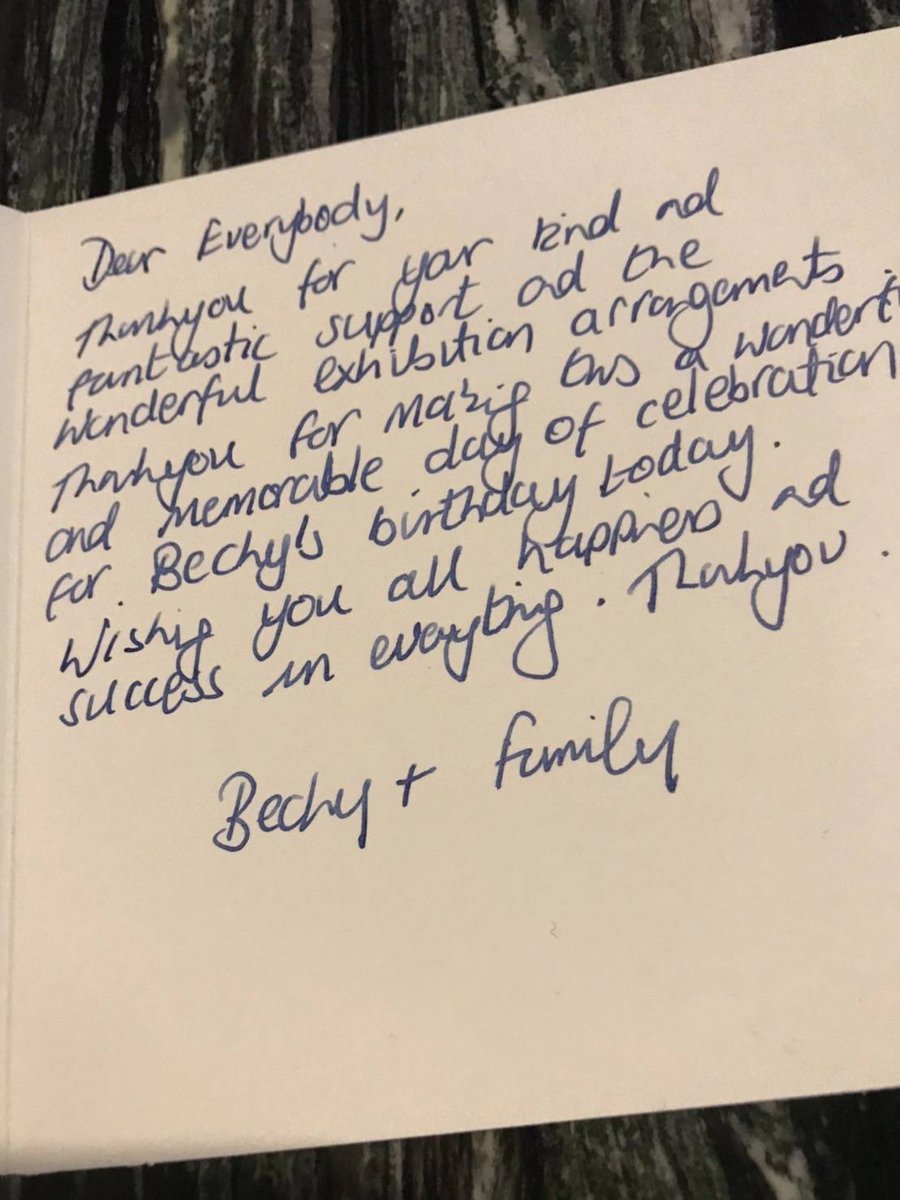 CandyHouse received a handwritten card from becky official, becky and her family asked BO to convey becky and her family's thanks to all the fans for their support. Becky arrived in Bangkok at 4am this morning, she spent her 21st birthday on the plane, But even she's not in…