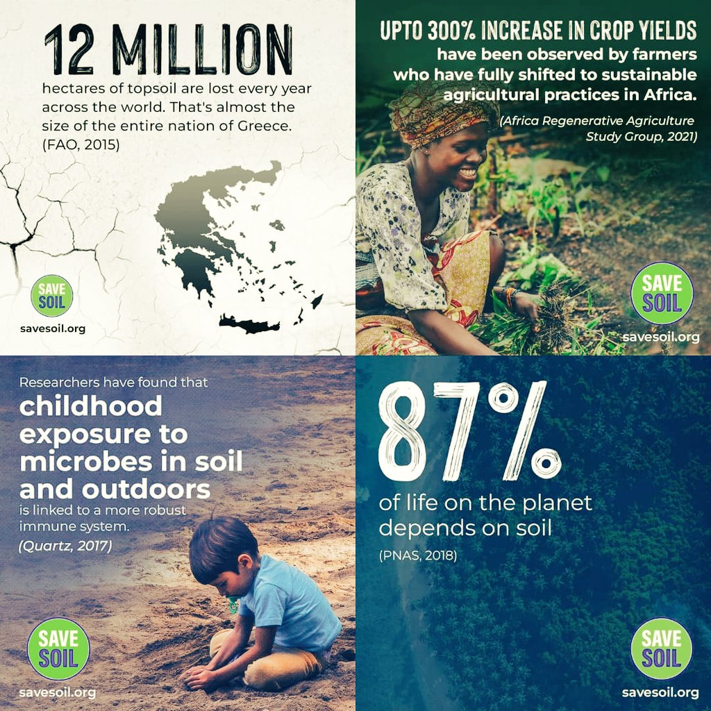 At COP28, it's time to recognize the vital role of soil to combat climate change!  As nations gather herel, let's raise our voice for Healthy soil is key to achieve global climate goals. #soilforclimateaction #COP28  #COP28UAE