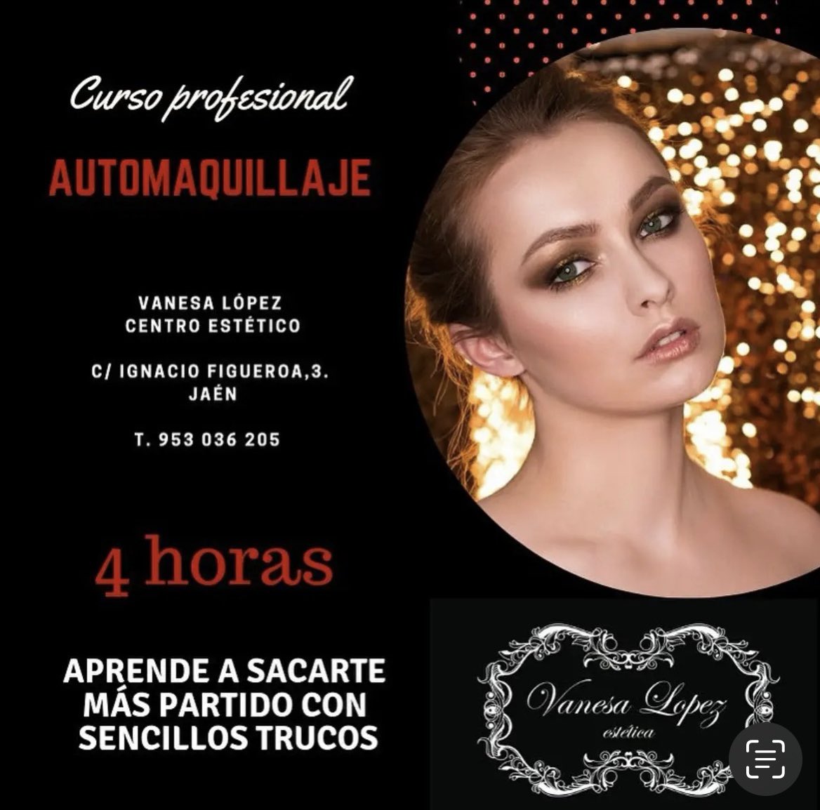 Curso profesional de automaquillaje, viernes 15 de diciembre.
Aprende a sacarte más partido con sencillos trucos.
#automaquillaje #Jaen #maquillaje #curso