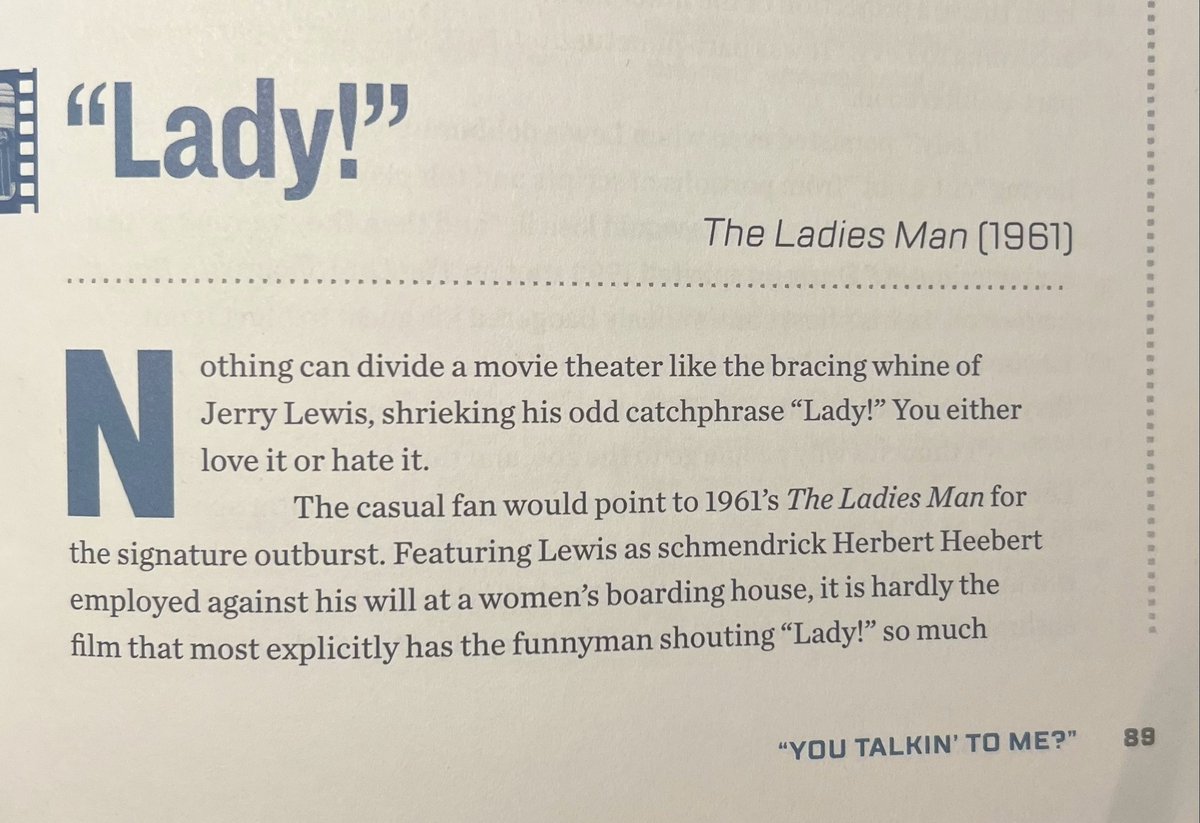 i'm reading @brianabrams 'you talkin' to me,' a guide to great movie lines, and what can i say, brian had me at his definitive account of jerry lewis' 'lady!' skylightbooks.com/book/978152351…