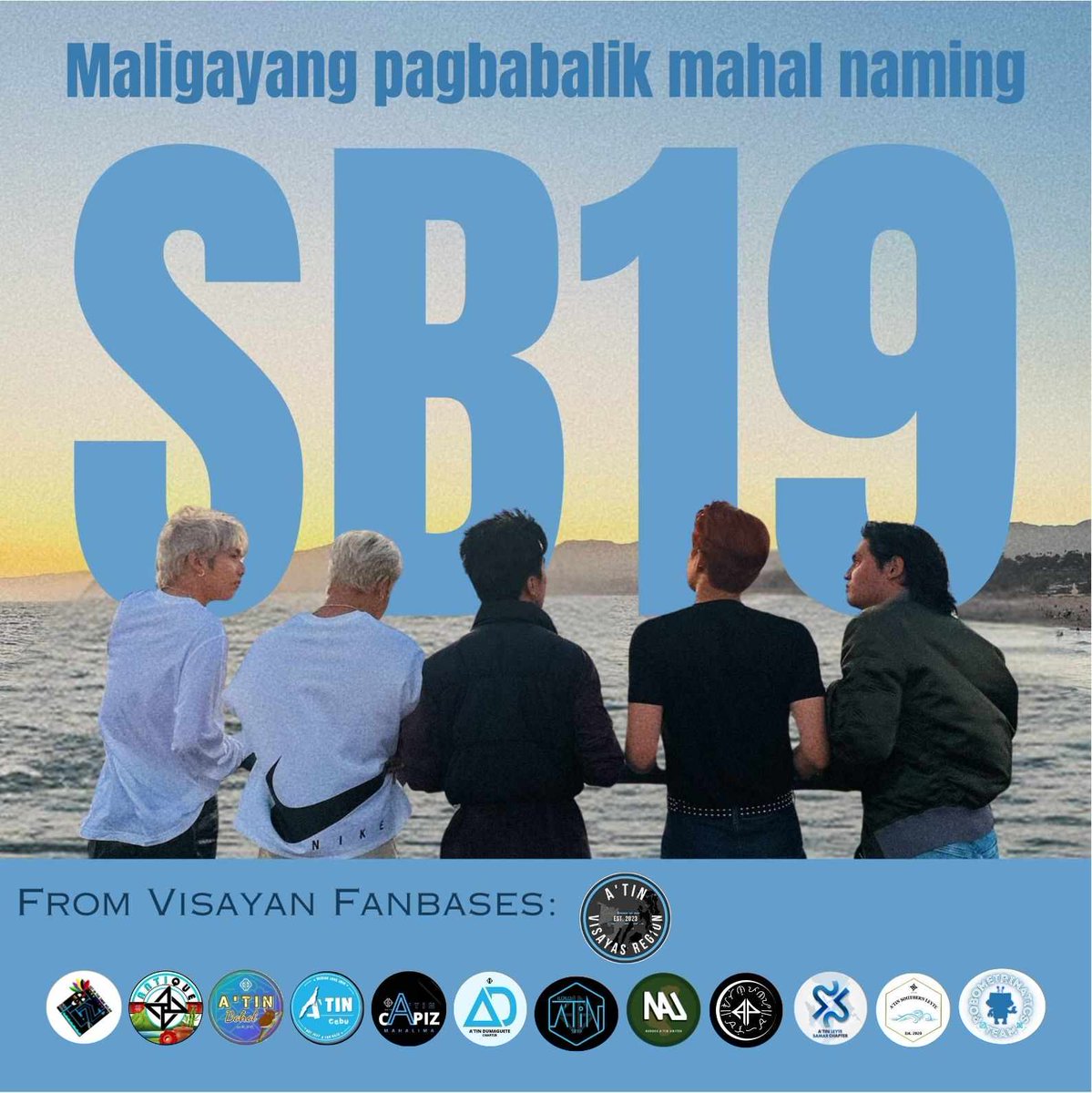 Sa mundong puno ng balakid, pinili nyong maging matatag. Mahirap ang naging lakbayin, patuloy kayong kumakapit sa inyong pangarap

Kami ay mananatiling kasama nyo sa bawat laban.

Maligayang pagbabalik mahal naming SB19. Padayon!

ATIN ANG SB19
<a href="/SB19Official/">SB19 Official</a> #SB19
#MahalimaIsBack