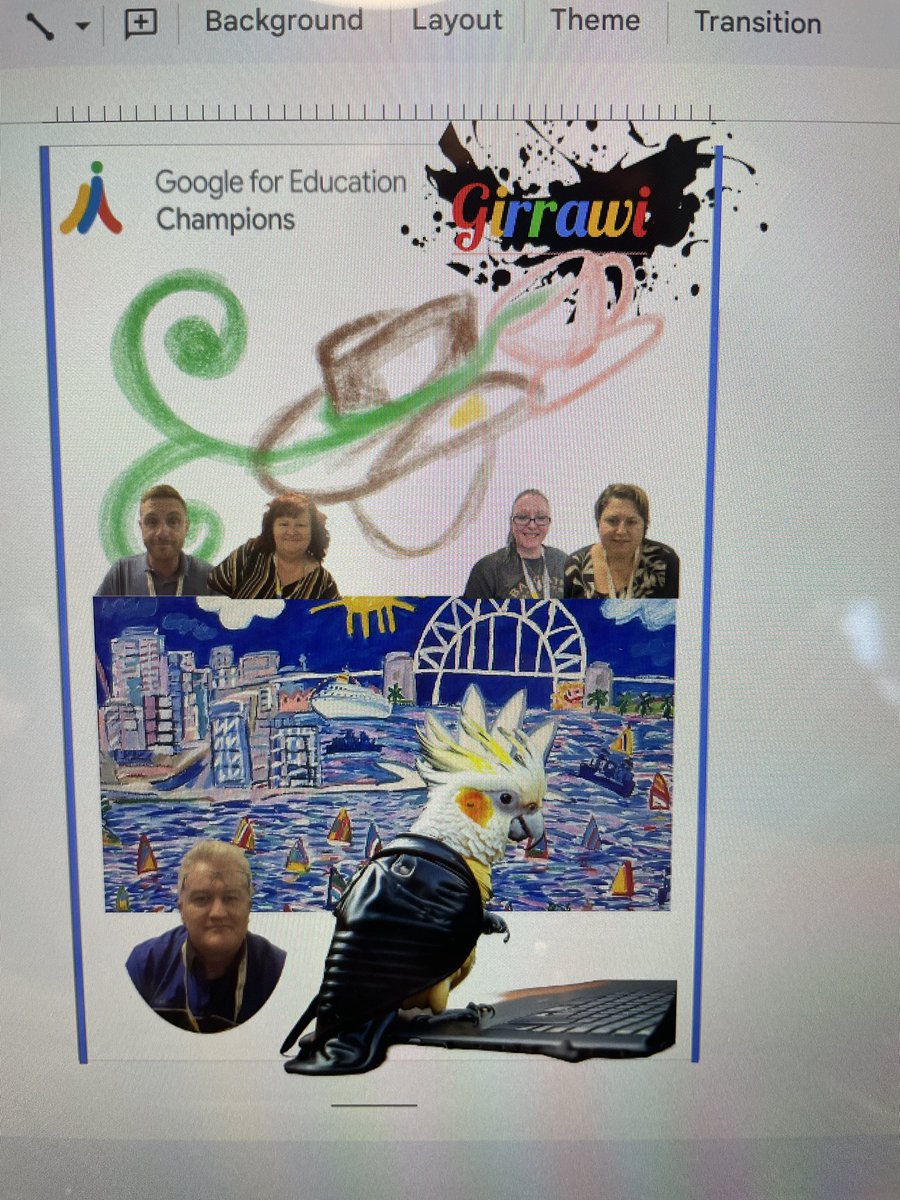 Collaborating to create three countries represent to create on the Acer Chromebook spin #GoogleChampions, #AcerForEducation, #AUChampionsSymposium, and #GoogleForEducation