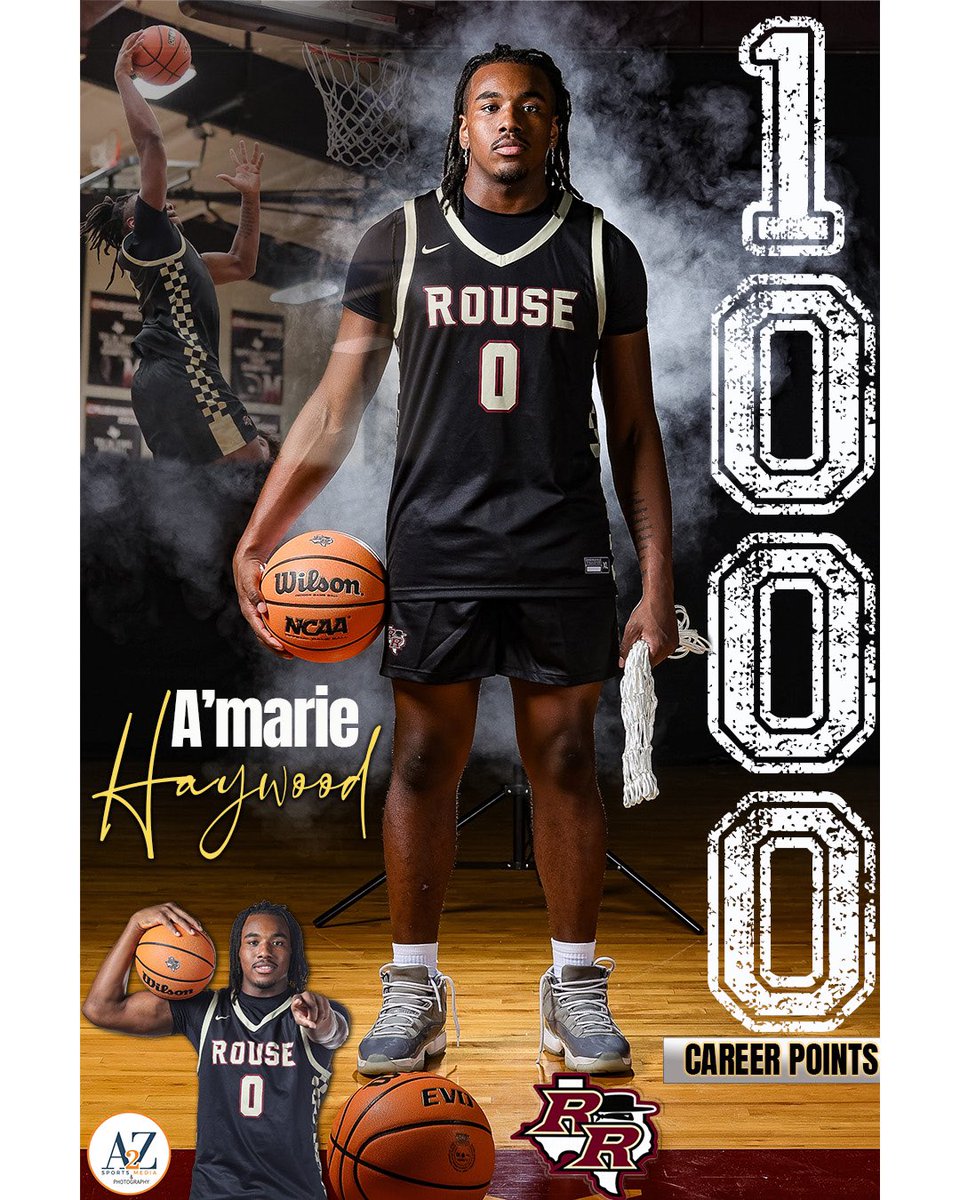 Congratulations to @RouseBasketball @amarie_haywood for reaching a milestone of 1000 career points @CoachKrause @CoachSainz